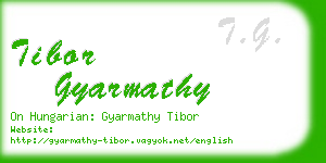 tibor gyarmathy business card